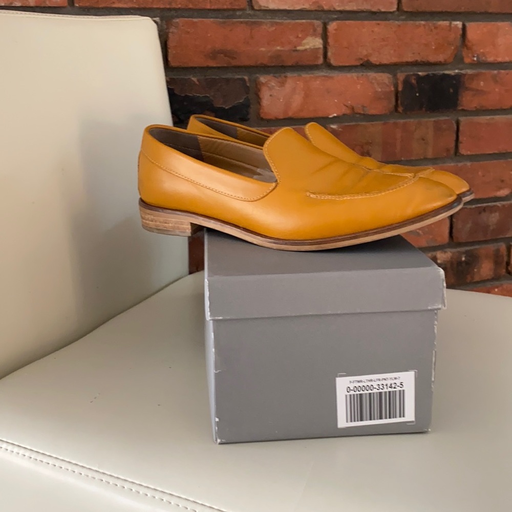 EVERLANE The Modern Loafer mustard leather flats